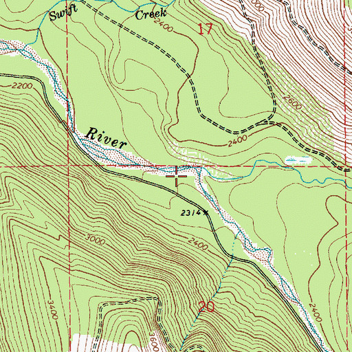 Topographic Map of South Puyallup River, WA