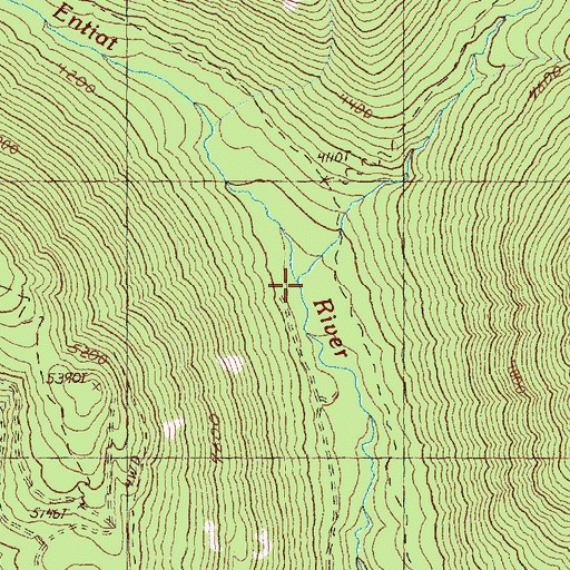 Topographic Map of South Pyramid Creek, WA