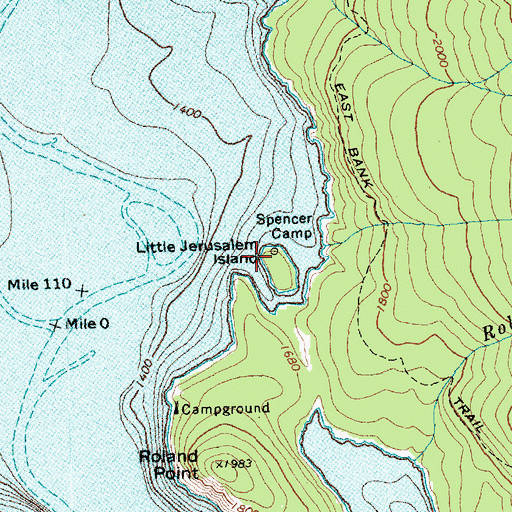 Topographic Map of Spencer Camp, WA