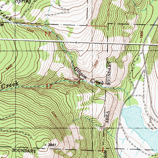 Topographic Map of Spikeman Creek, WA