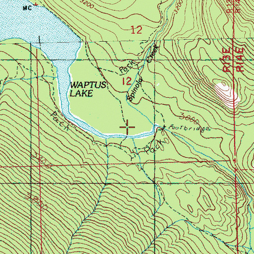 Topographic Map of Spinola Creek, WA