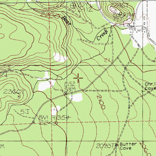 Topographic Map of Spring Creek, WA