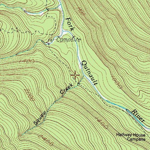 Topographic Map of Squaw Creek, WA