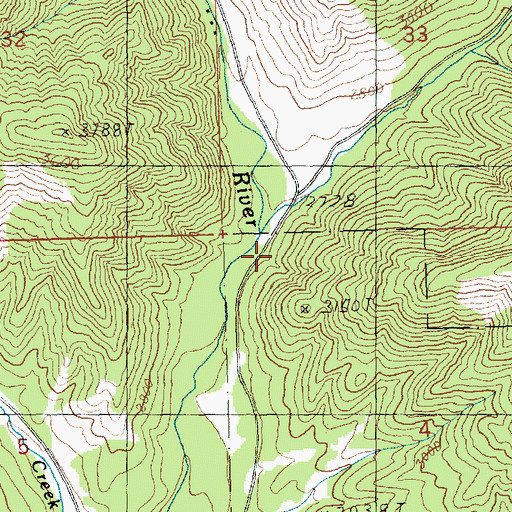 Topographic Map of Stafford Creek, WA