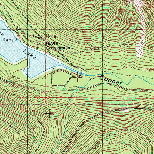 Topographic Map of Stave Creek, WA