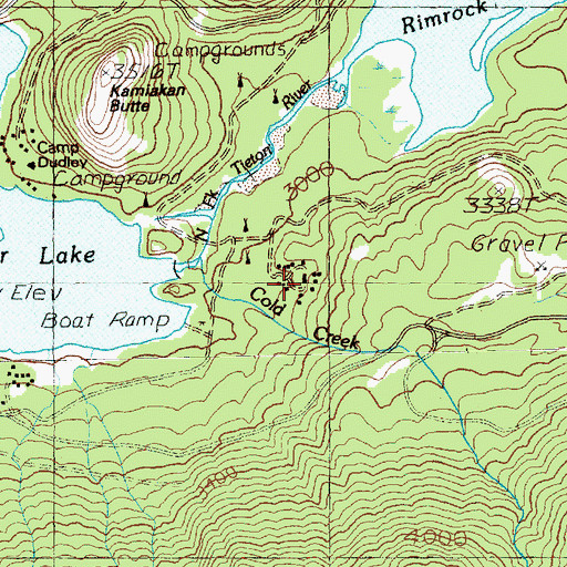 Topographic Map of State University Survey Camp, WA