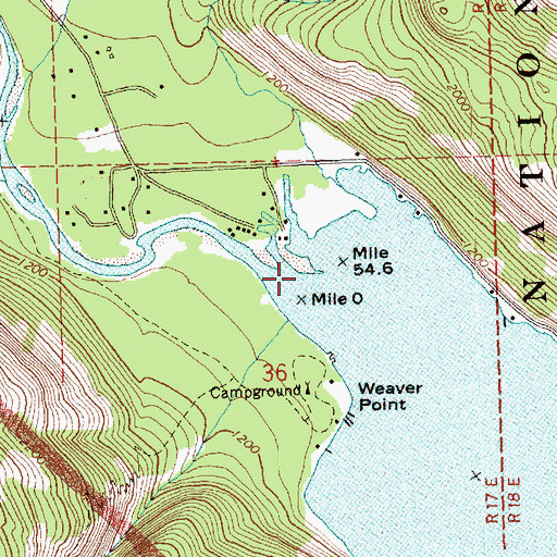 Topographic Map of Stehekin River, WA