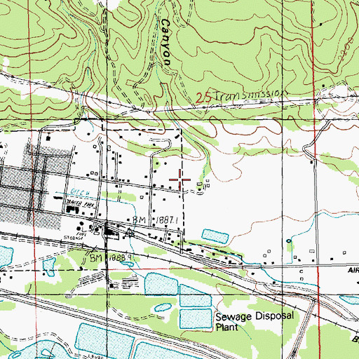 Topographic Map of Steiners Canyon, WA