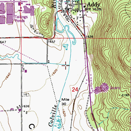 Topographic Map of Stensgar Creek, WA