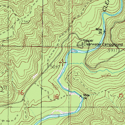 Topographic Map of Stequaleho Creek, WA