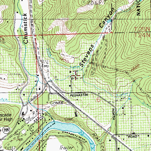 Topographic Map of Stevens Canyon, WA