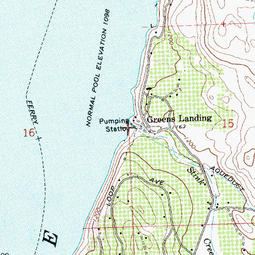 Topographic Map of Stink Creek, WA