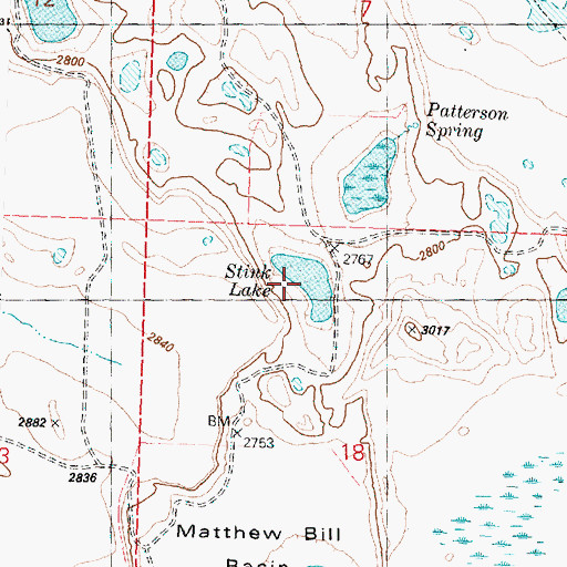 Topographic Map of Stink Lake, WA