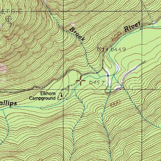 Topographic Map of Stony Brook, WA
