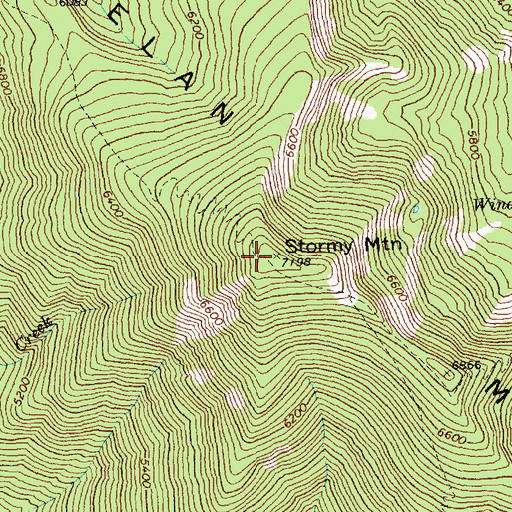 Topographic Map of Stormy Mountain, WA