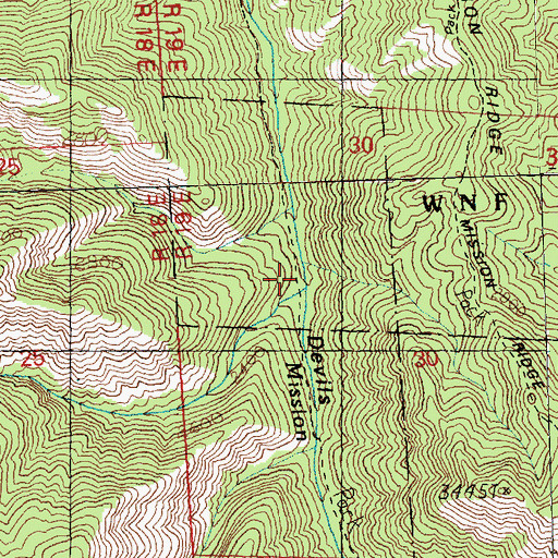 Topographic Map of Stump Campground, WA