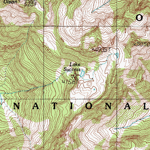 Topographic Map of Lake Success, WA