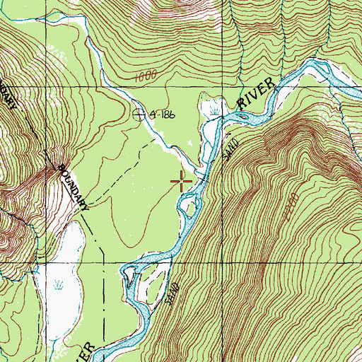 Topographic Map of Sulphide Creek, WA
