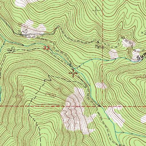 Topographic Map of Summit Creek, WA