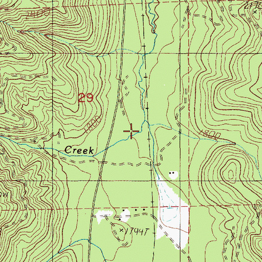Topographic Map of Summit Creek, WA