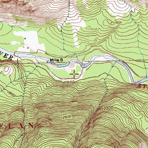Topographic Map of Sun Creek, WA