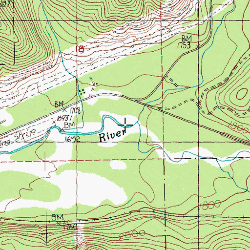 Topographic Map of Sunday Creek, WA