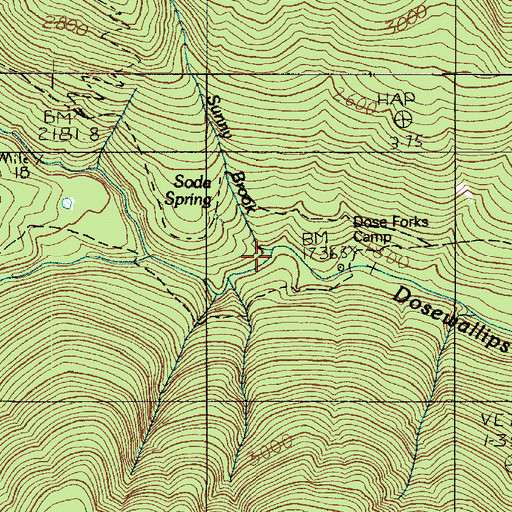 Topographic Map of Sunny Brook, WA