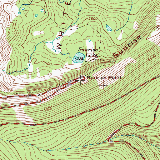 Topographic Map of Sunrise Point, WA