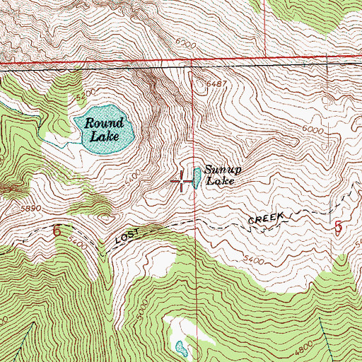Topographic Map of Sunup Lake, WA