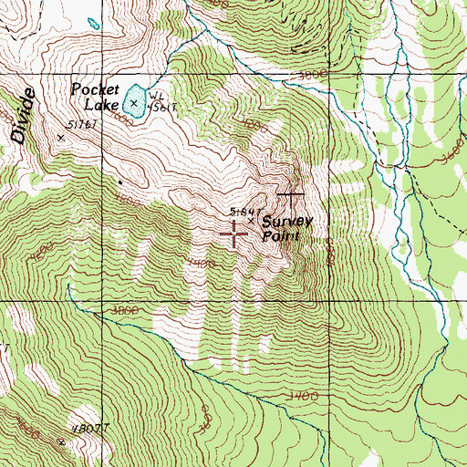 Topographic Map of Survey Point, WA