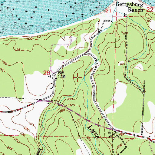Topographic Map of Susie Creek, WA