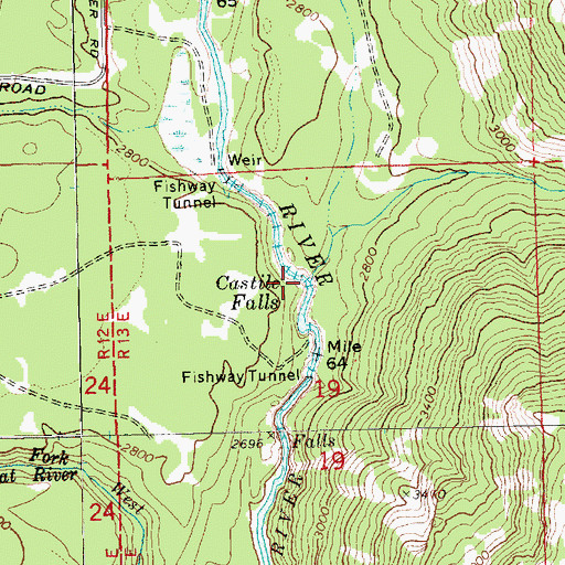 Topographic Map of Swamp Creek, WA
