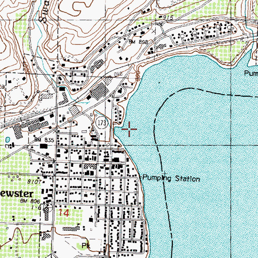 Topographic Map of Swamp Creek, WA