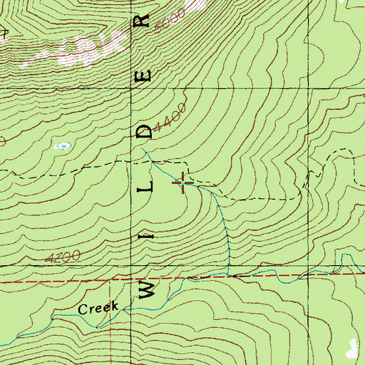 Topographic Map of Swamp Lake Trail, WA