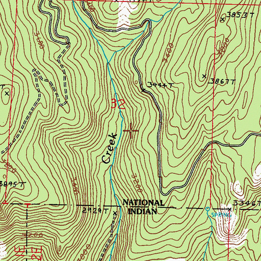 Topographic Map of Swan Lake Trail, WA