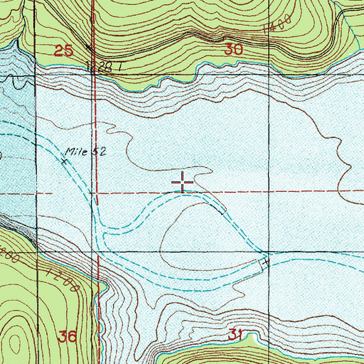 Topographic Map of Swift Reservoir, WA