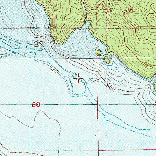 Topographic Map of Swigert Creek, WA