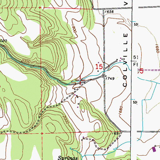 Topographic Map of Swiss Valley, WA