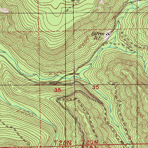 Topographic Map of Tacoma Creek, WA