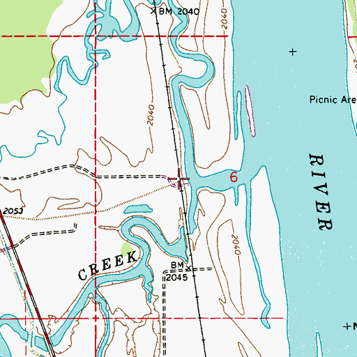 Topographic Map of Tacoma Creek, WA