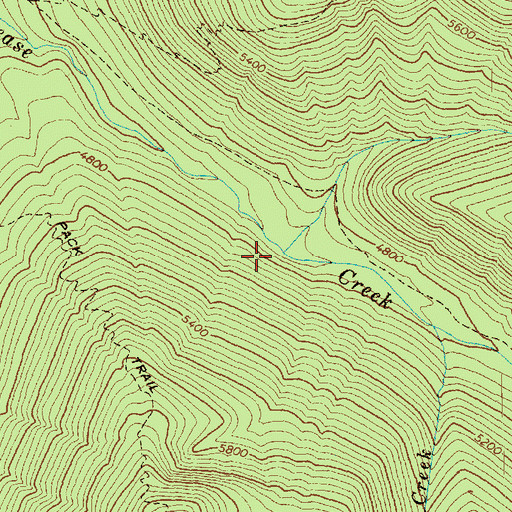 Topographic Map of Tamarack Creek, WA