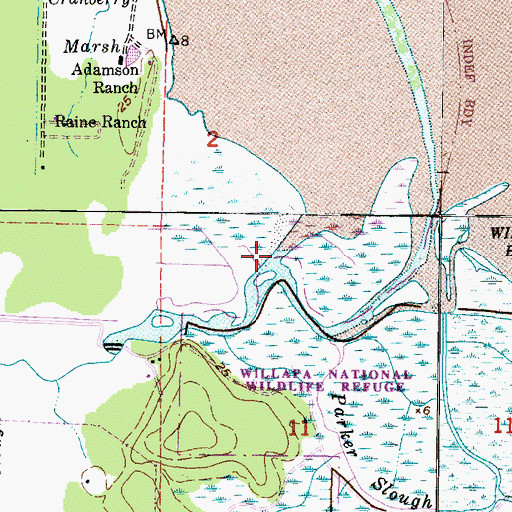 Topographic Map of Tarlatt Slough, WA