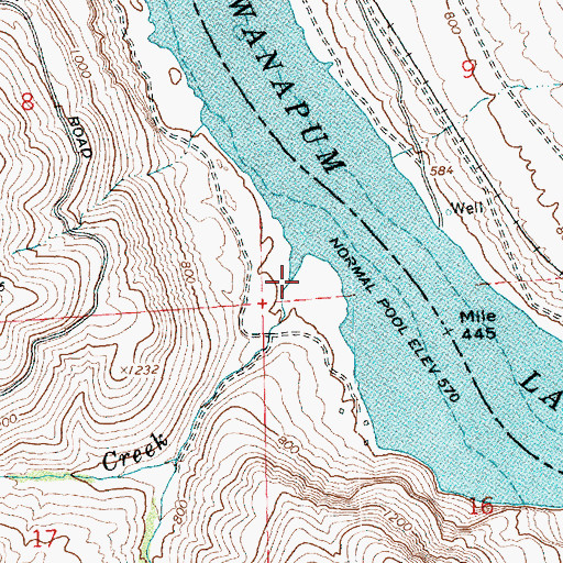 Topographic Map of Tarpiscan Creek, WA