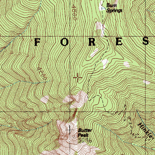 Topographic Map of Tatoosh Trail, WA