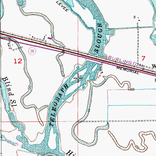 Topographic Map of Telegraph Slough, WA