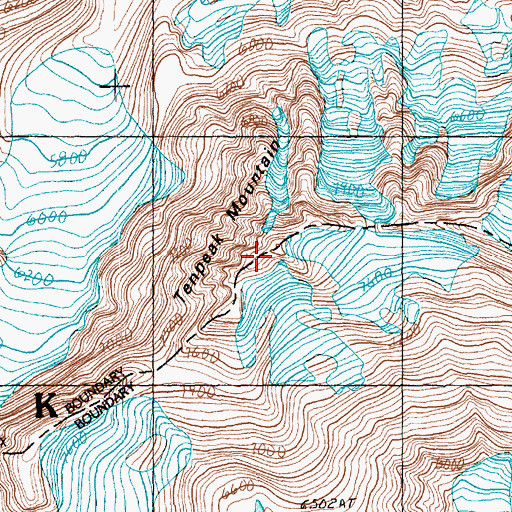 Topographic Map of Tenpeak Mountain, WA