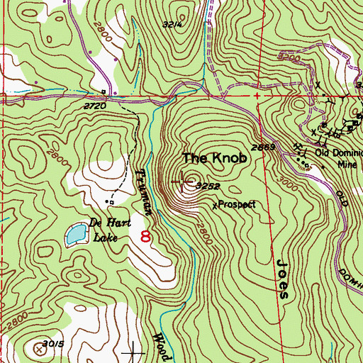 Topographic Map of The Knob, WA