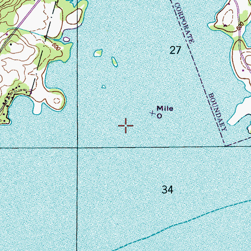 Topographic Map of North Sauty Creek, AL
