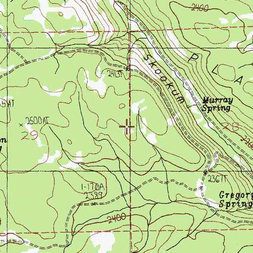Topographic Map of The Plateau, WA