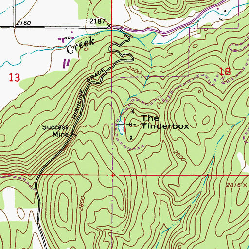 Topographic Map of The Tinderbox, WA